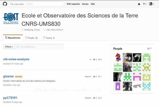 Projets sur Github